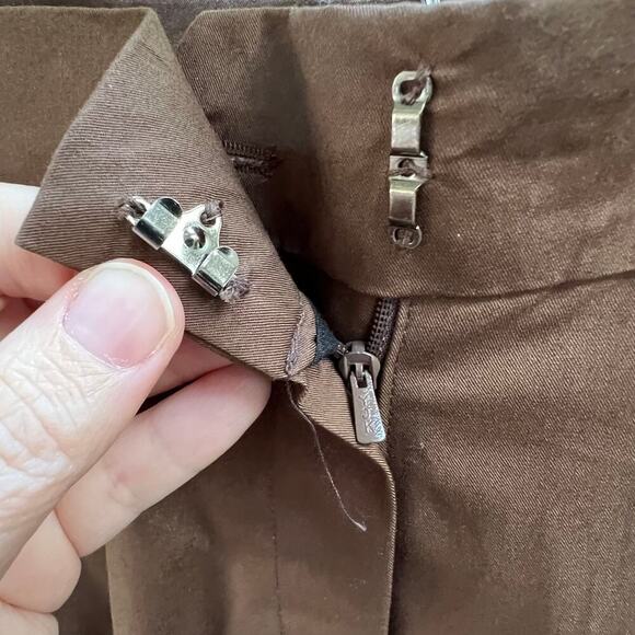 MONTS Dark Brown Wide Leg, High Rise Pants Size S - Picture 7 of 9